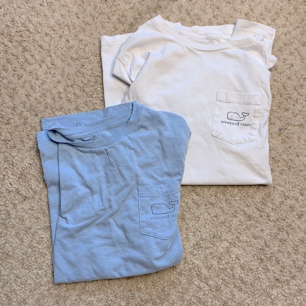 SET OF TWO | Boys Vineyard Vines Designer Whale T-Shirts
